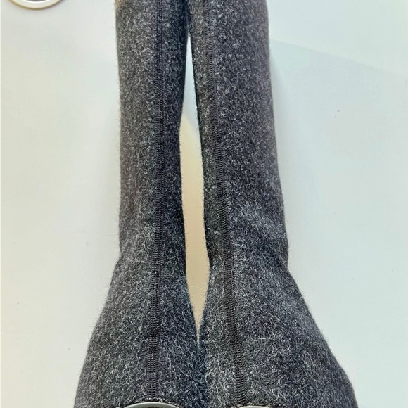 Camper Together Grey Ankle Boots for Women - Autumn / Winter  Camper Ottolinger Gray Wool Platform Boots